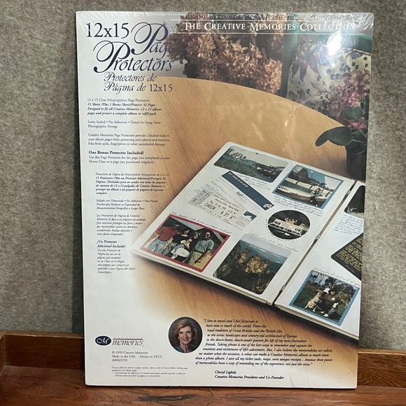 Creative Memories Other - Creative Memories 12x15 Sealed 1999 Lot of 4 Page Protectors 16 Sheets Old Style